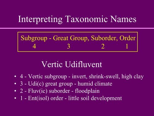 Soil Taxonomy