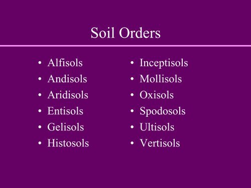 Soil Taxonomy