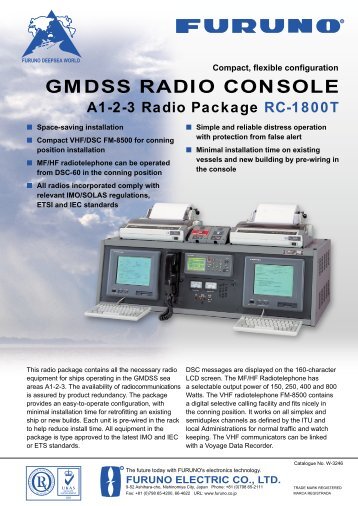GMDSS RADIO CONSOLE