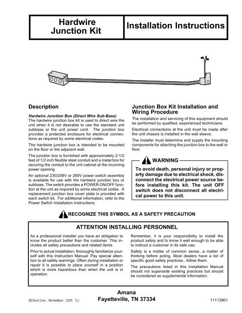Amana Ptac Thermostat Wiring - Ptac Faqs / Amana ptac 15,000 btu air