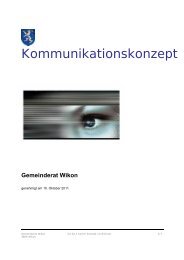 Kommunikationskonzept - Gemeinde Wikon