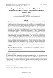 Computer-Mediated Communication and Organisational ...