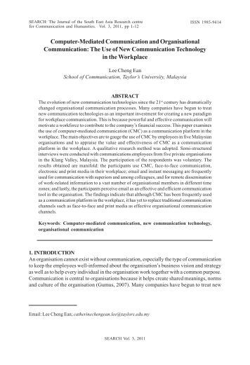essay about computer mediated communication Computer-mediated communication name: the term traditionally meant computer-mediated forms of communication such as e my essay. essay about computer mediated communication Computer-mediated communication name: the term traditionally meant computer-mediated forms of communication such as e my essay.