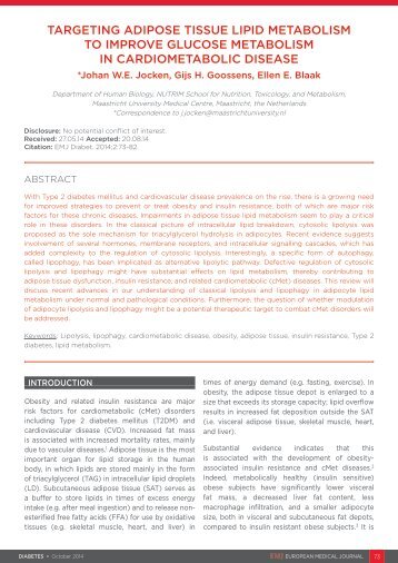 Targeting-Adipose-Tissue-Lipid-Metabolism-to-Improve-Glucose-Metabolism-in-Cardiometabolic-Disease