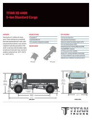 TITAN XD 4400 5-ton Standard Cargo - Titan Trucks