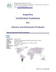 Argentina Certification Guidelines For Electric And - Intertek