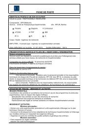 Fiche de Poste responsable oct 2012 - SAVIR