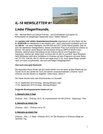 IL-18 NEWSLETTER 1 DE - Familie Wimmer