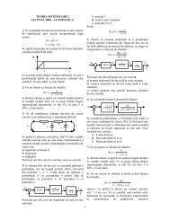 Teoria sistemelor II