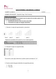 guía patrones en tablas 6° Básico