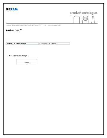 Auto-Locâ¢ - Rexam Catalogue