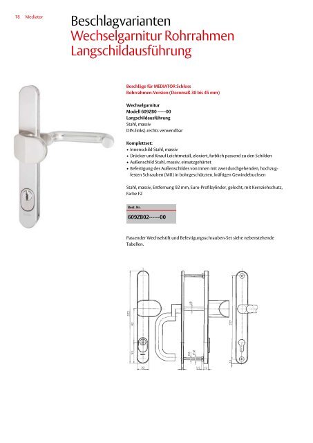 Mediator Technische Informationen - ASSA ABLOY