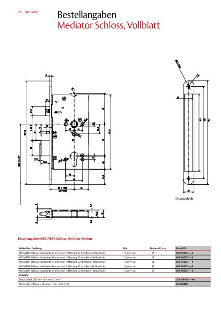 Mediator Technische Informationen - ASSA ABLOY