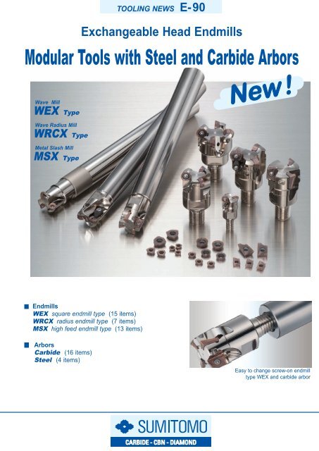 Modular Tools with Steel and Carbide Arbors - Ota-Tuote Oy