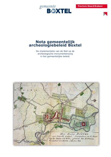 beleidsnota - Gemeente Boxtel