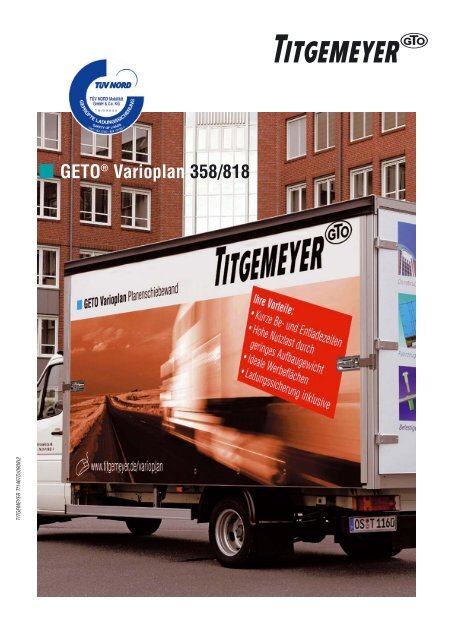 GETO® Varioplan Planenschiebewand - Titgemeyer