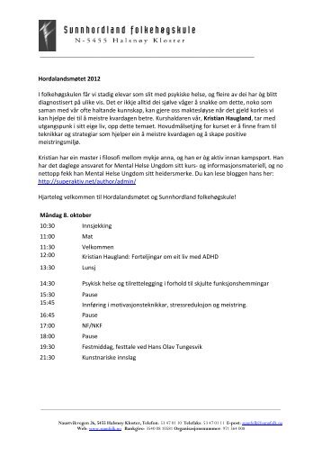HordalandsmÃ¸tet 2012
