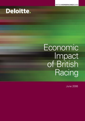 Economic Impact Study - British Horseracing Authority
