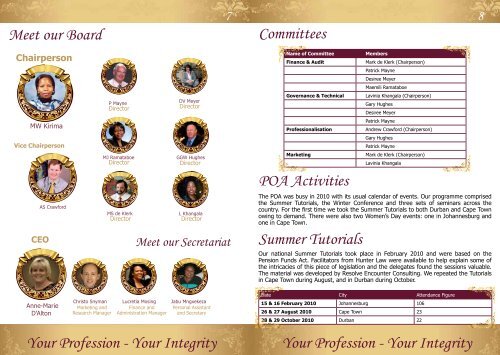 Contents - Principal Officers Association