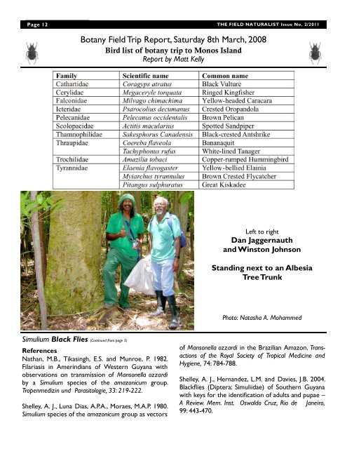 Moruga Bouffe - The Trinidad and Tobago Field Naturalists' Club