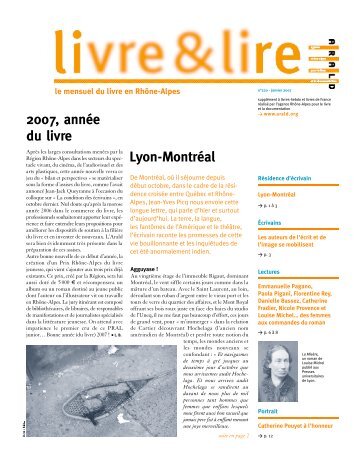 2007, année du livre Lyon-Montréal - Arald