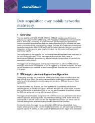 Data acquisition over mobile networks made easy