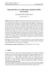 Equivalent Keys in Multivariate Quadratic Public Key Systems