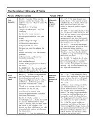 The Revelation: Glossary of Terms PDF - Gospel Lessons