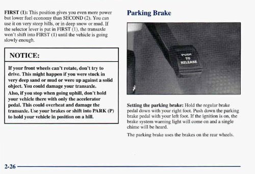 1998 Buick Riviera Owner's Manual