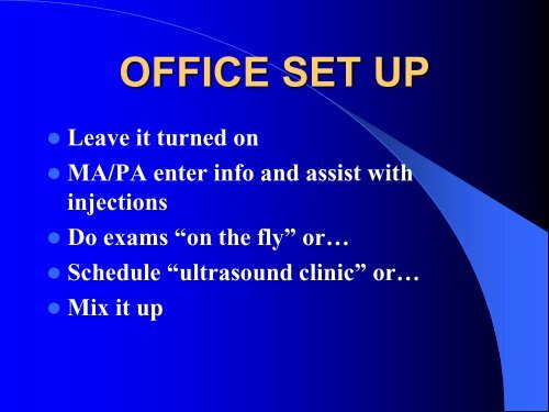 IN OFFICE MUSCULOSKELETAL ULTRASOUND