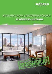 VII Hidroizolacija sanitarnog Ävora KÃSTER BD-Sustavom