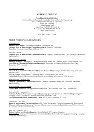 curriculum vitae - Computer Engineering - Santa Clara University