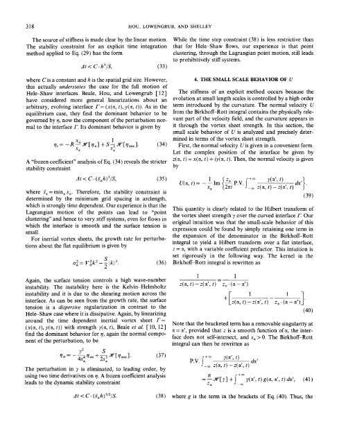 Removing the Stiffness from Interfacial Flows with Surface Tension