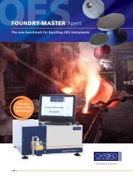 FOUNDRY-MASTER Xpert - OES spectrometer for analysis of metals