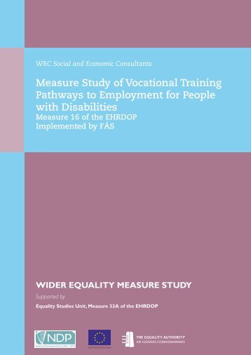 Measure Study of Vocational Training Pathways to Employment for ...