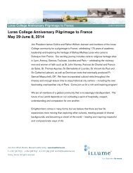 Loras College Anniversary Pilgrimage to France May 29 ... - Illume