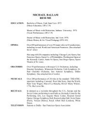 MICHAEL BALLAM RESUME