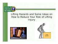 Lifting Hazards and Some Ideas on How to Reduce Your Risk of ...