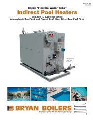 Indirect Pool Heaters Literature - Bryan Boilers