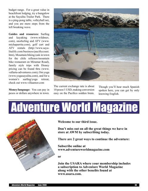 view issue - Adventure World Magazine