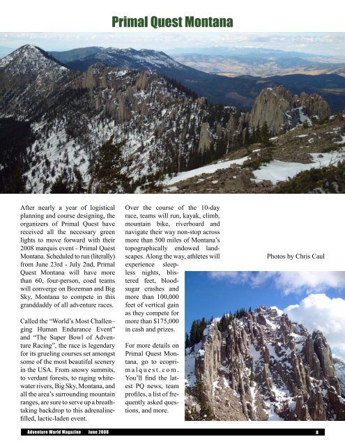 view issue - Adventure World Magazine