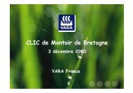 PrÃ©sentation Yara France CLIC 2010 - DREAL des Pays de la Loire