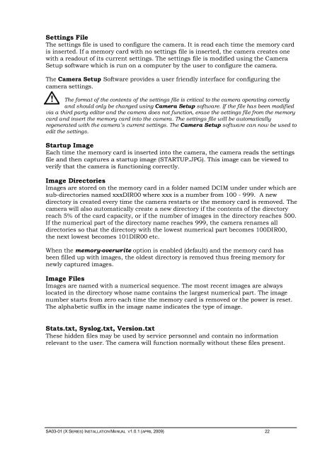 SA03-01 (X Series) Installation Manual.pdf - Footprint Security