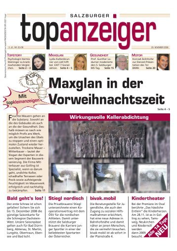 Maxglan in der Vorweihnachtszeit - Top Anzeiger