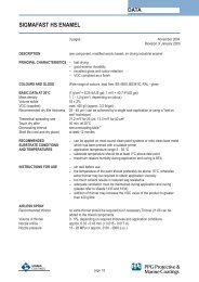 SigmaFast HS Enamel Technical Data Sheet - Promain