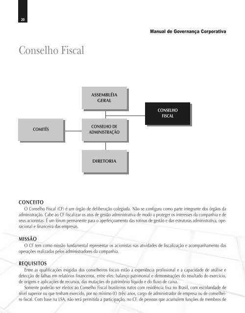 Manual de governanÃ§a corporativa da FUNCEF