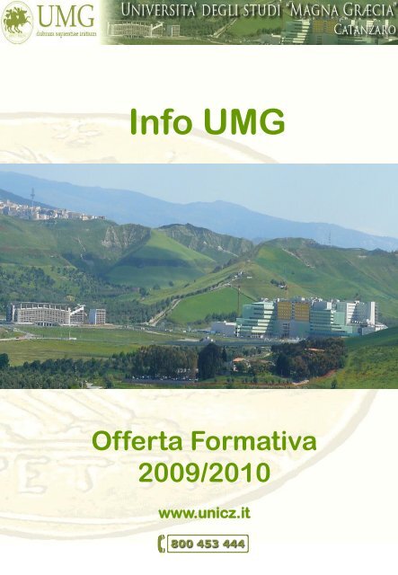 scarica la brochure in formato pdf - Universita' degli Studi "Magna ...