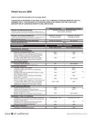 Shield Secure 2000 - Blue Shield of California
