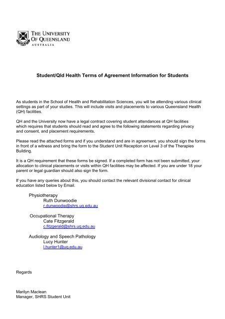 pix Queensland Health Australia Contact Number student qld health terms of agreement