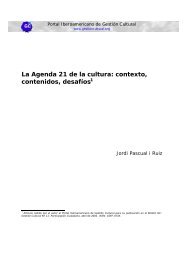 La Agenda 21 de la cultura: contexto, contenidos, desafíos1 - Portal ...